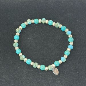 Tocara stainless steel bracelet with turquoise